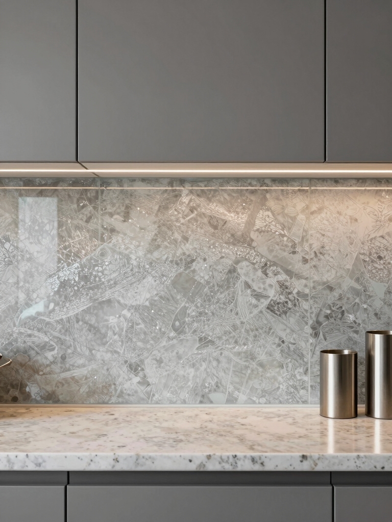 subtle textured glass elegance