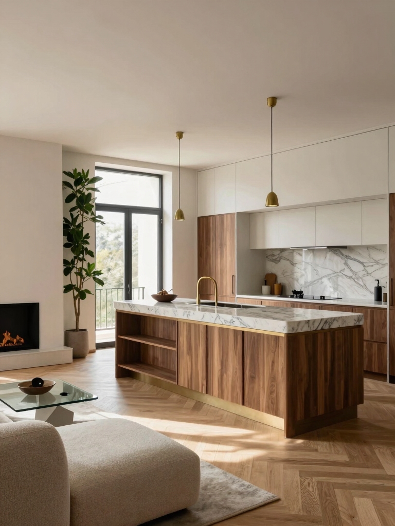 subtle zoning in interiors