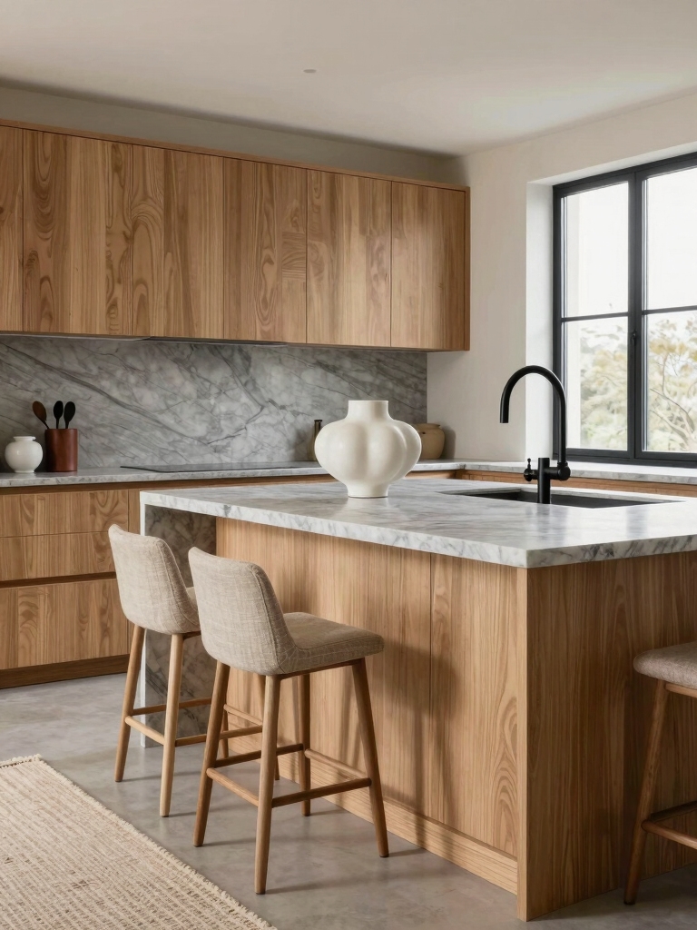 tactile finishes enhance kitchens