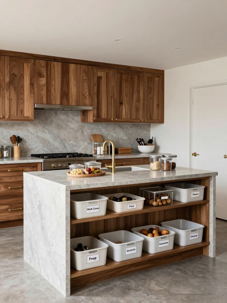 task based kitchen zones