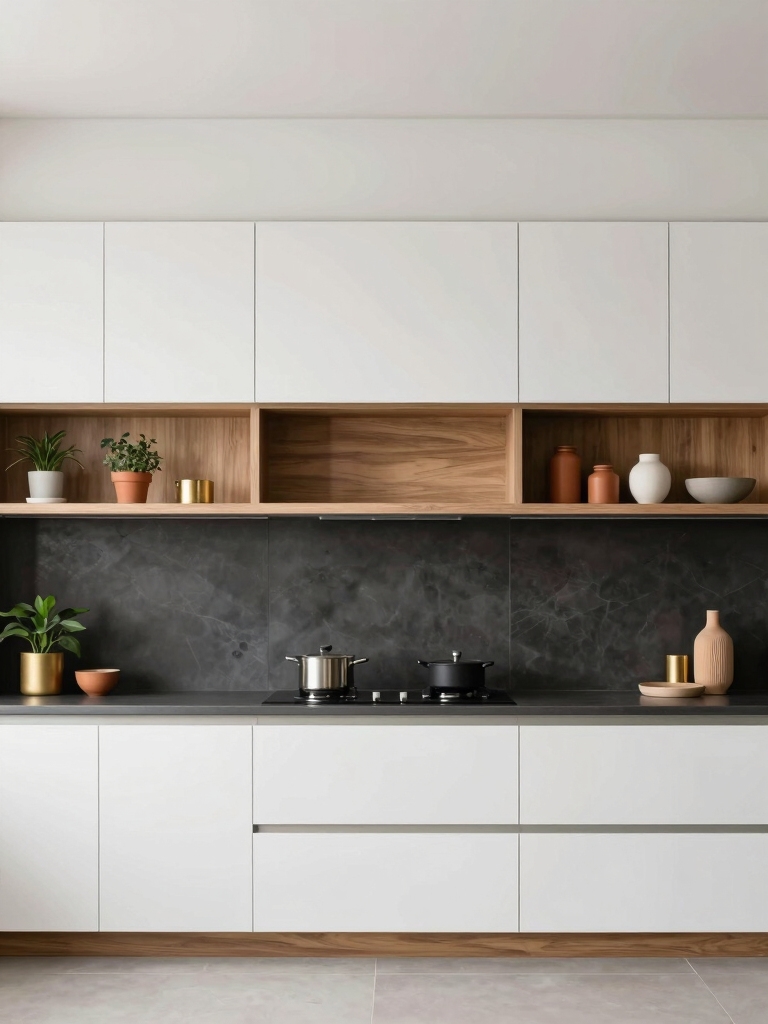 thoughtful cabinet space utilization