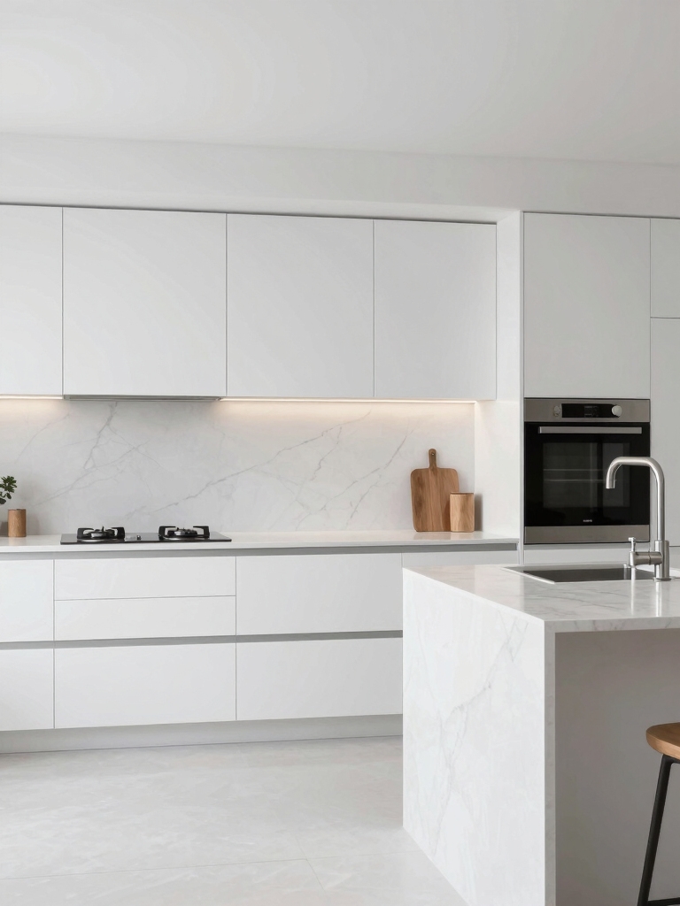 timeless adaptable white kitchens