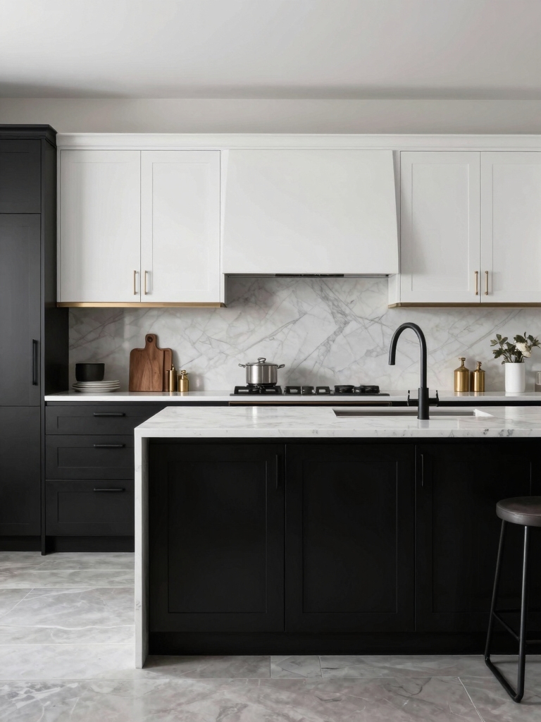 timeless black and white contrast