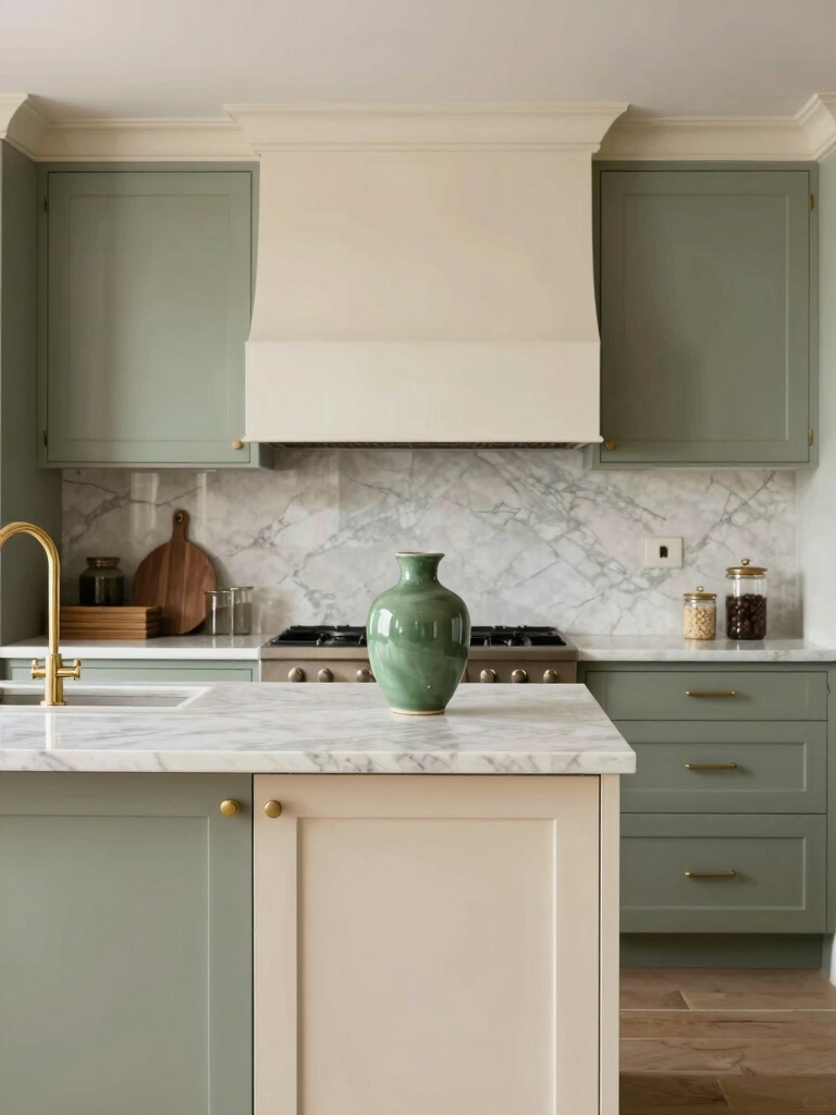 timeless green and cream designs