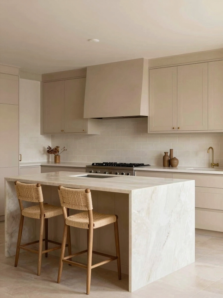 timeless neutral kitchen elegance