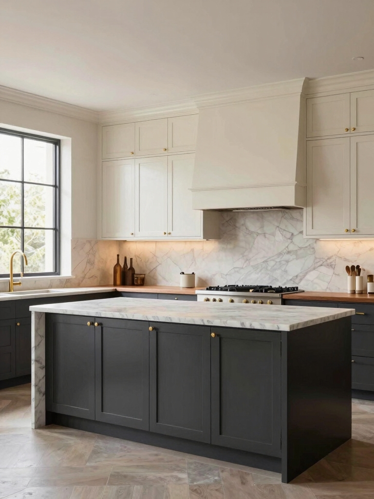timeless two tone kitchen aesthetics