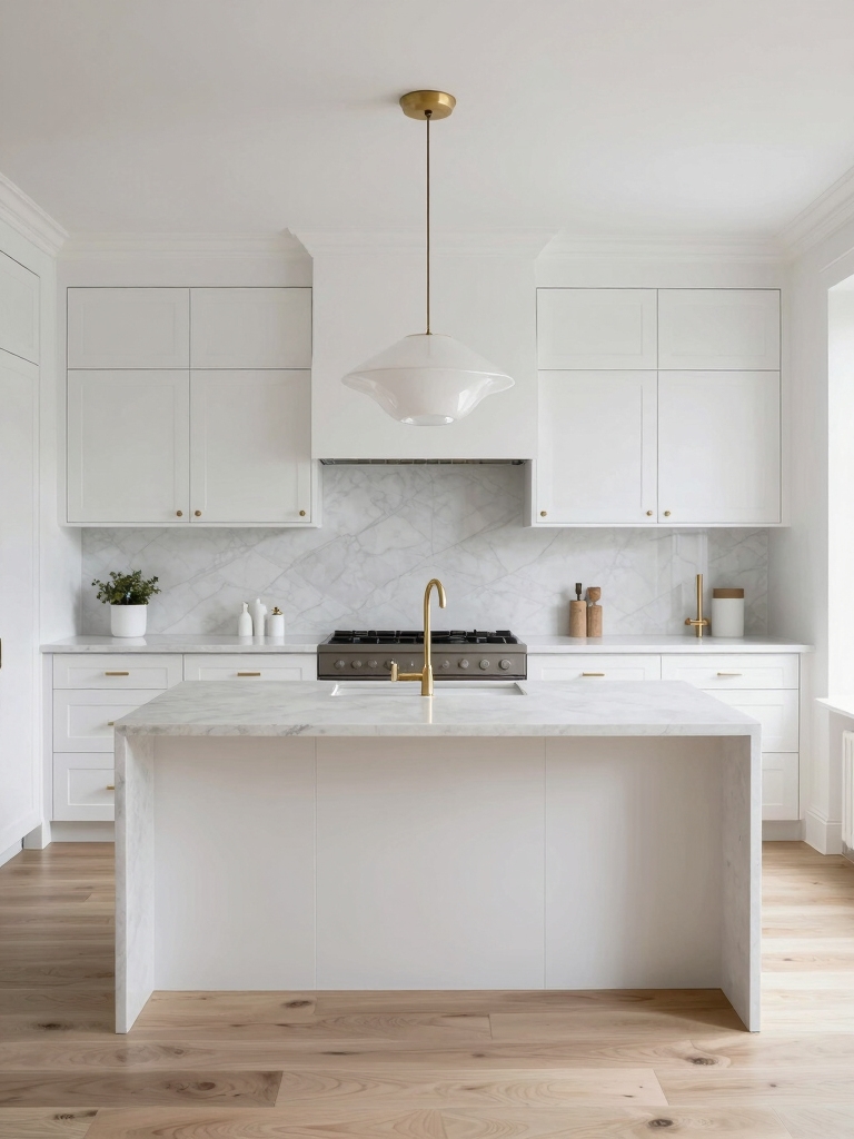 timeless white kitchen design