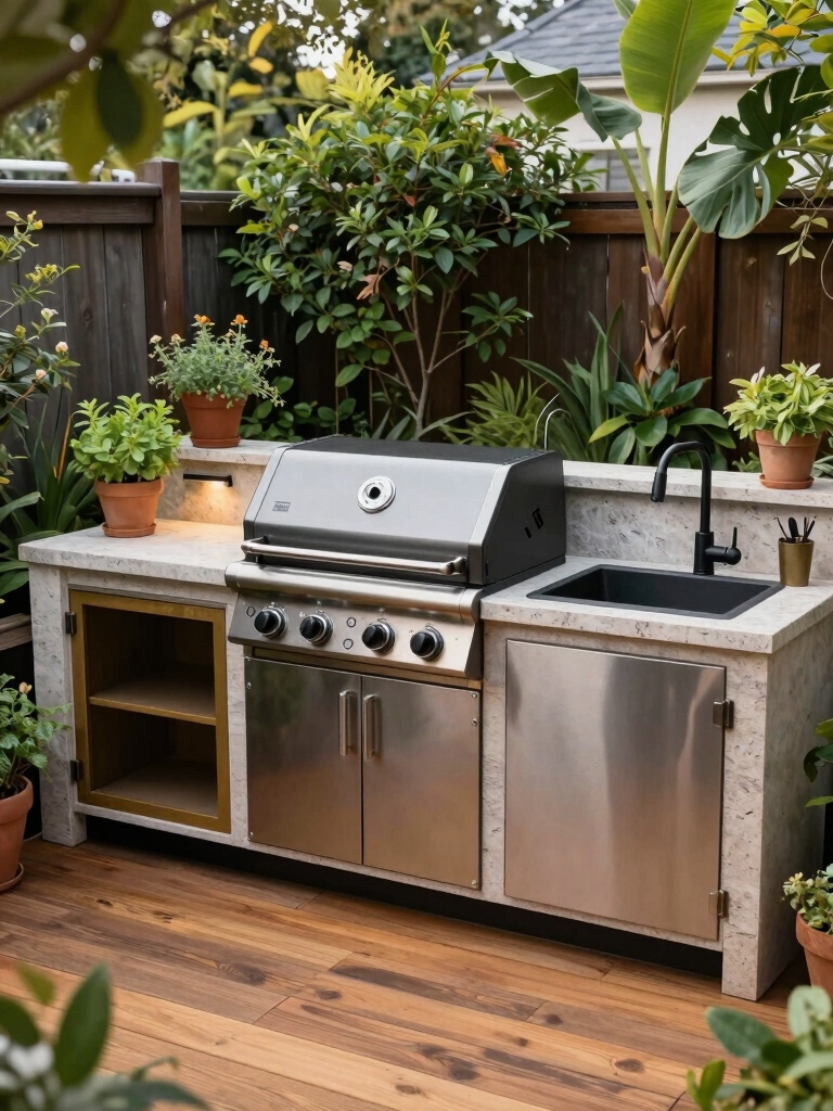 tiny outdoor kitchen planning