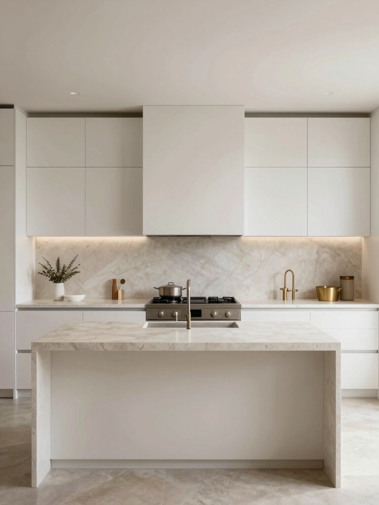 tranquil white beige kitchens