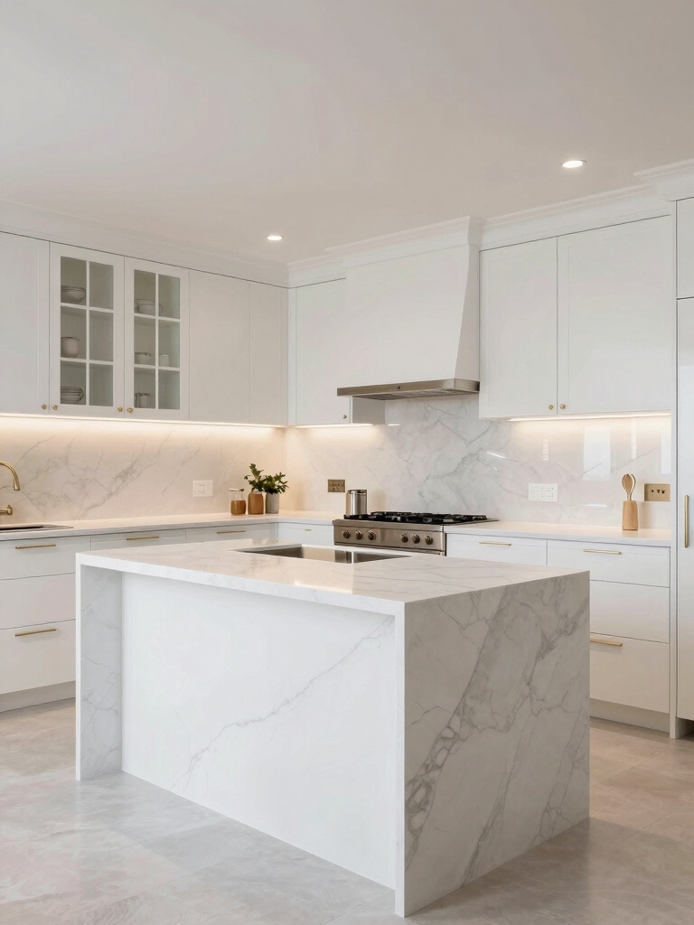 transforming white kitchen lighting