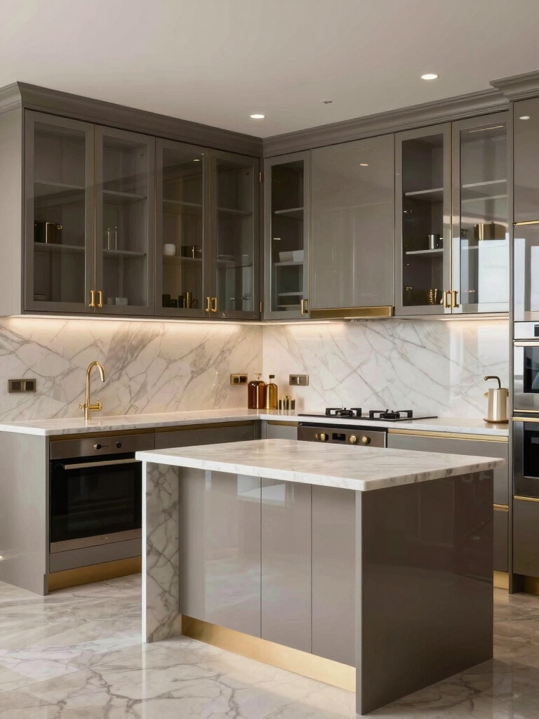transparent cabinets for depth
