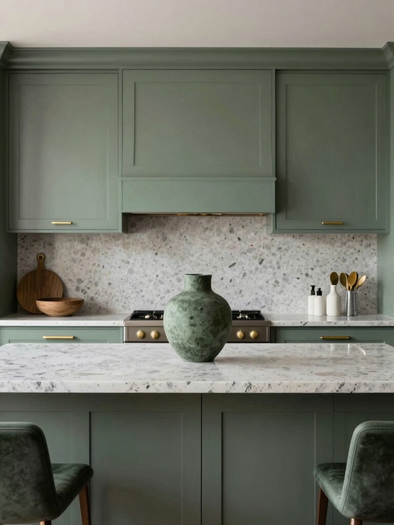 undiscovered green kitchen tones