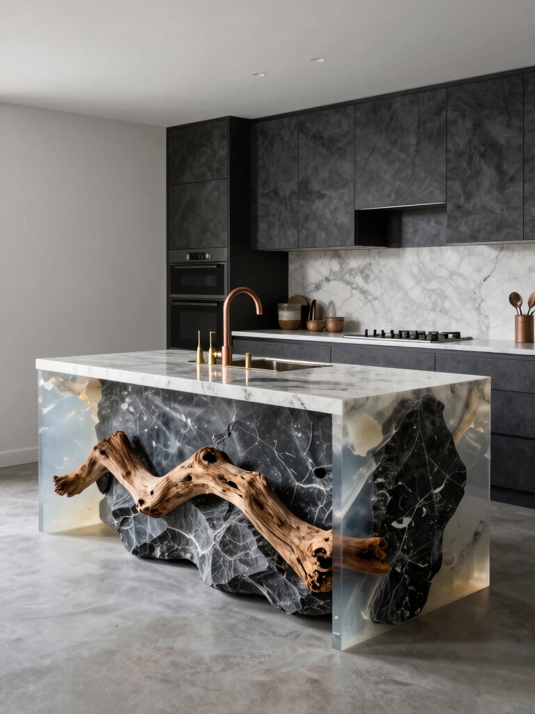 unexpected kitchen island materials