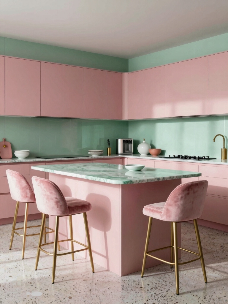 unexpected pink and green combinations