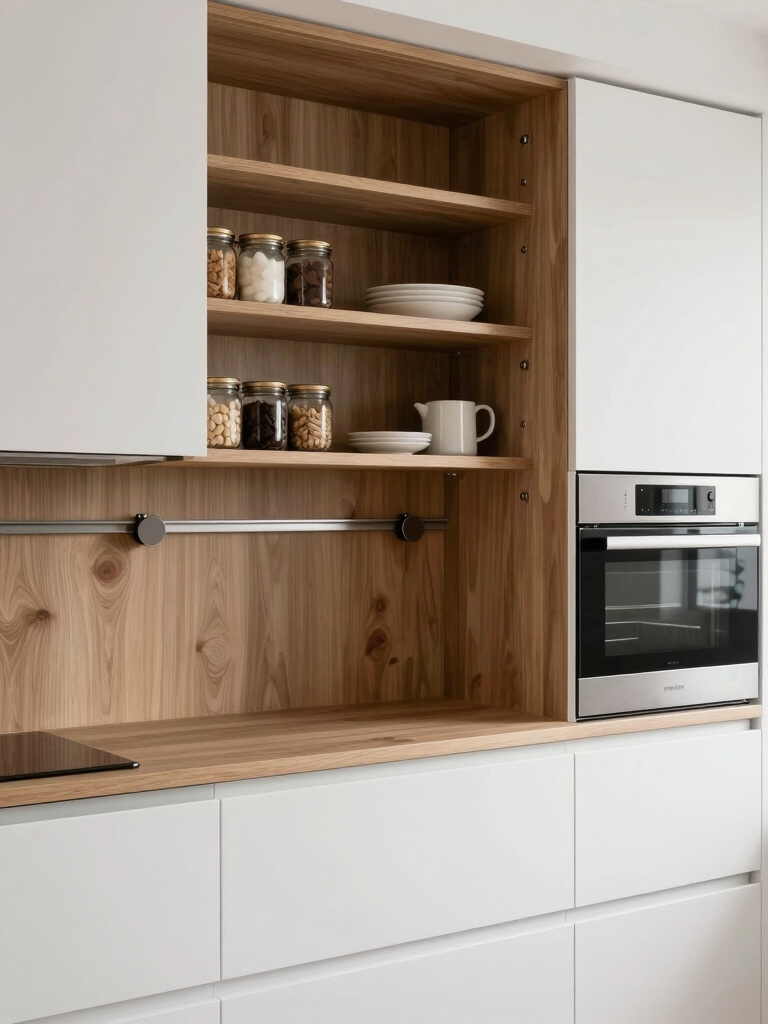 vertical shelving for organization