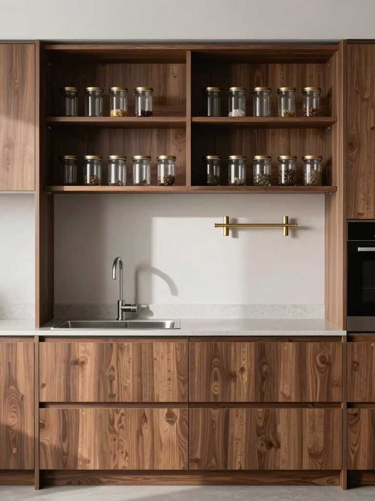 vertical shelving maximizes space