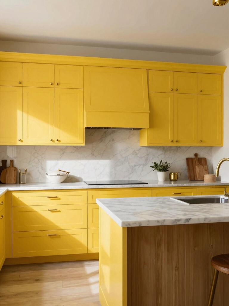 vibrant yellow kitchen inspiration