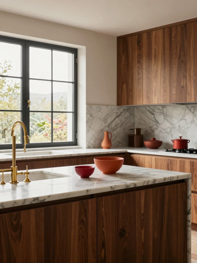 warm calm color accents