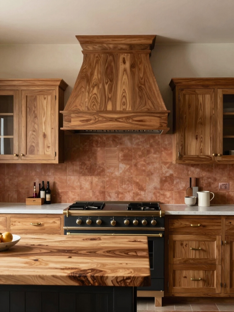 warm earthy kitchen design