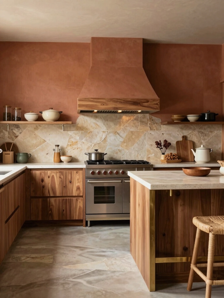 warm earthy kitchen retreat