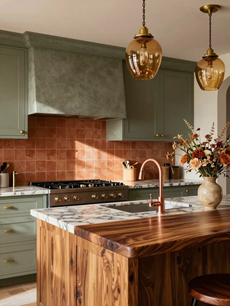 warm earthy kitchen tones