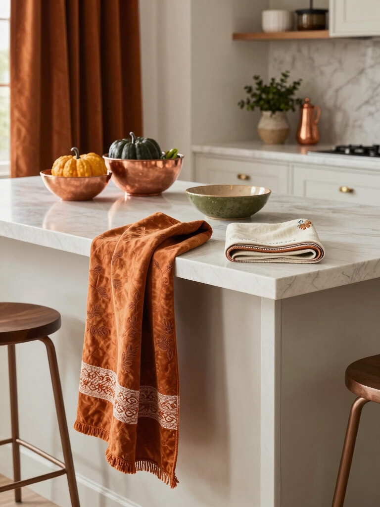 warm inviting autumn textiles