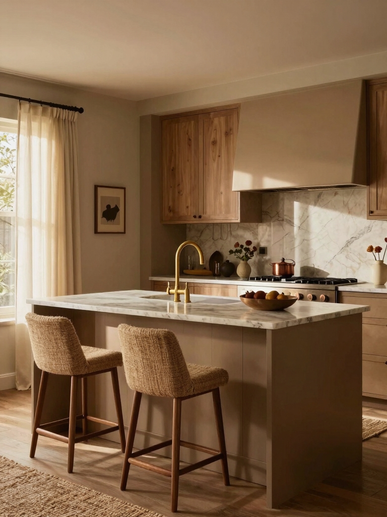 warm inviting kitchen design