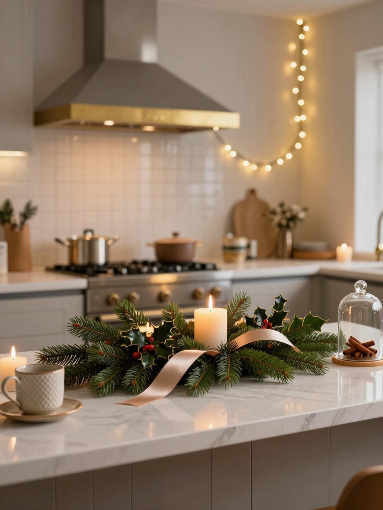 warm inviting kitchen lighting
