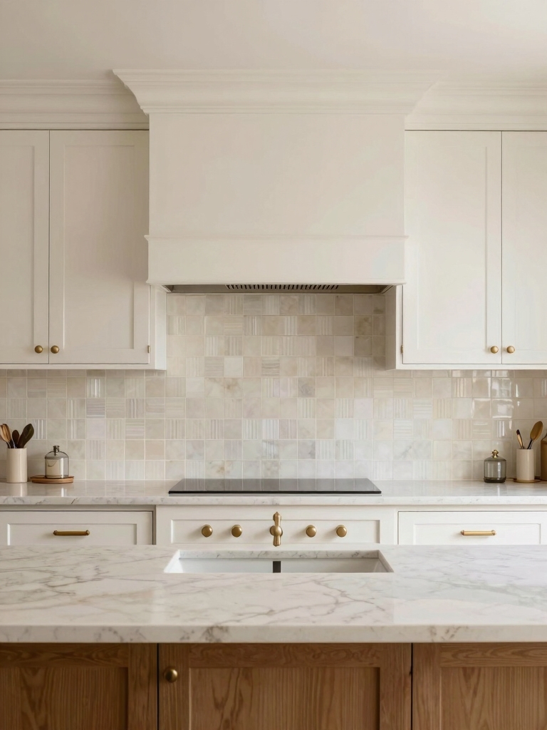 warm inviting white kitchen