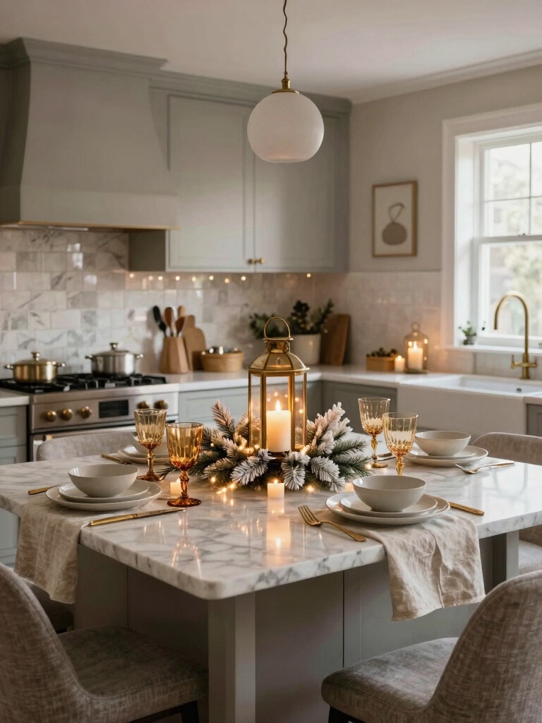 warm layered festive lighting
