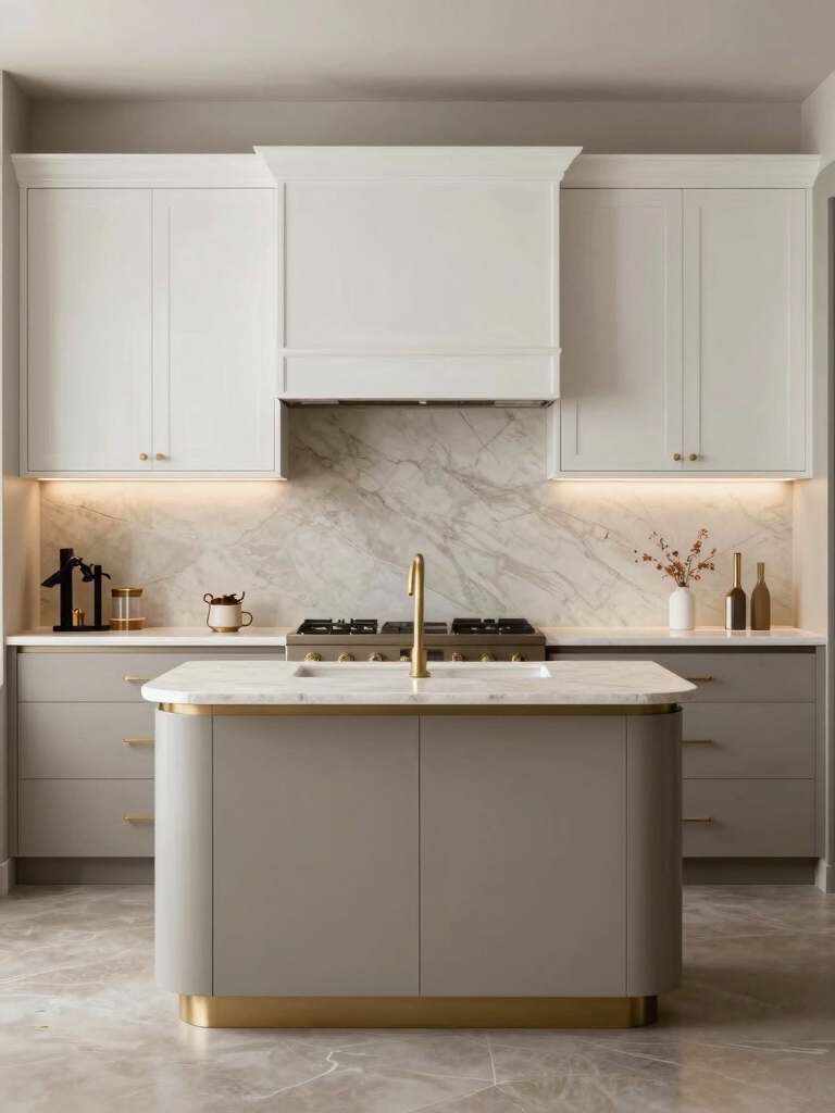 warm neutral kitchen design