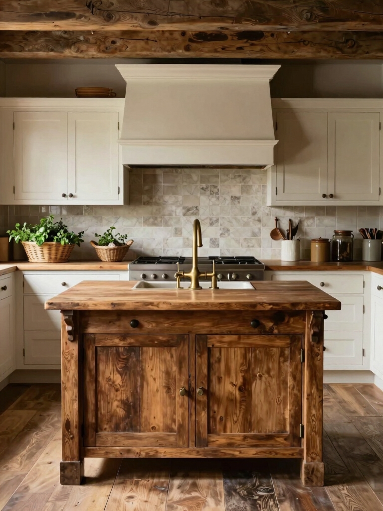 warm rustic kitchen charm