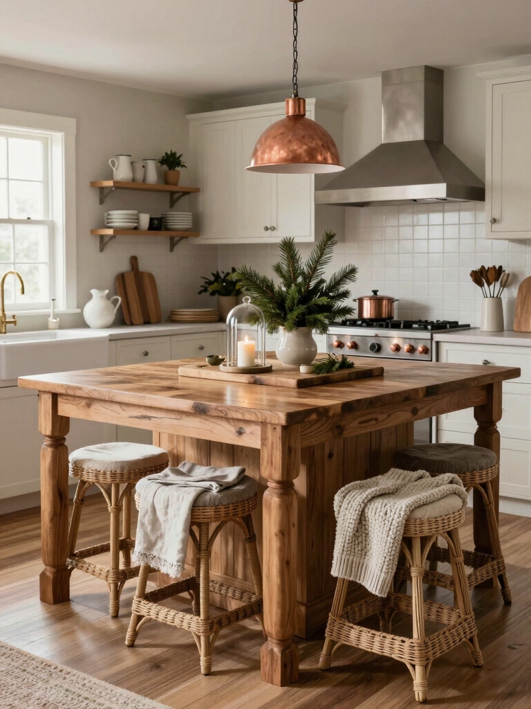 warm textured kitchen decor