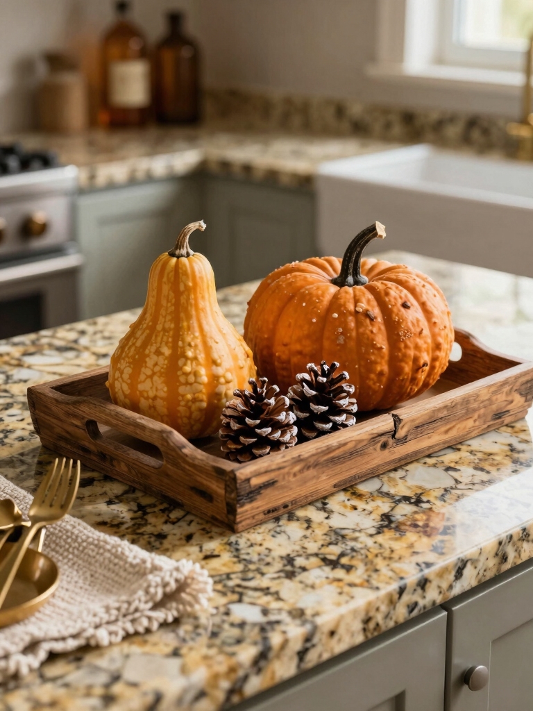 warm textures with trays