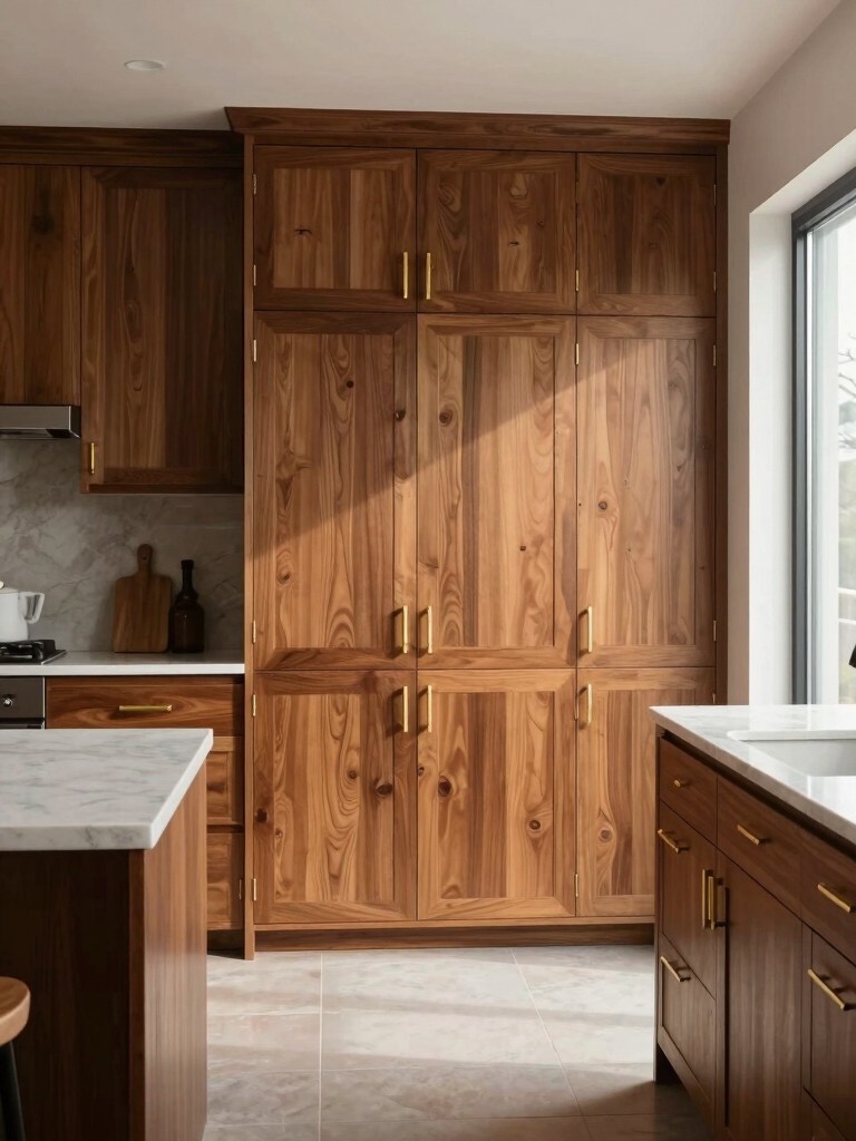 warmth of wood cabinets