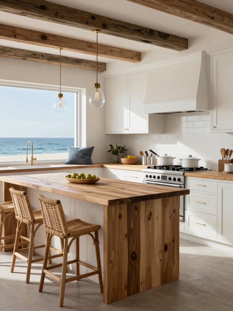 weathered coastal kitchen charm