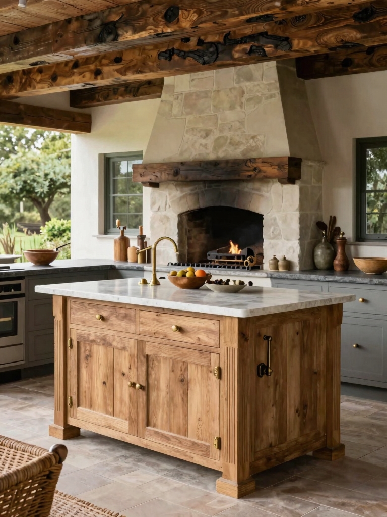 weathered wood outdoor accents