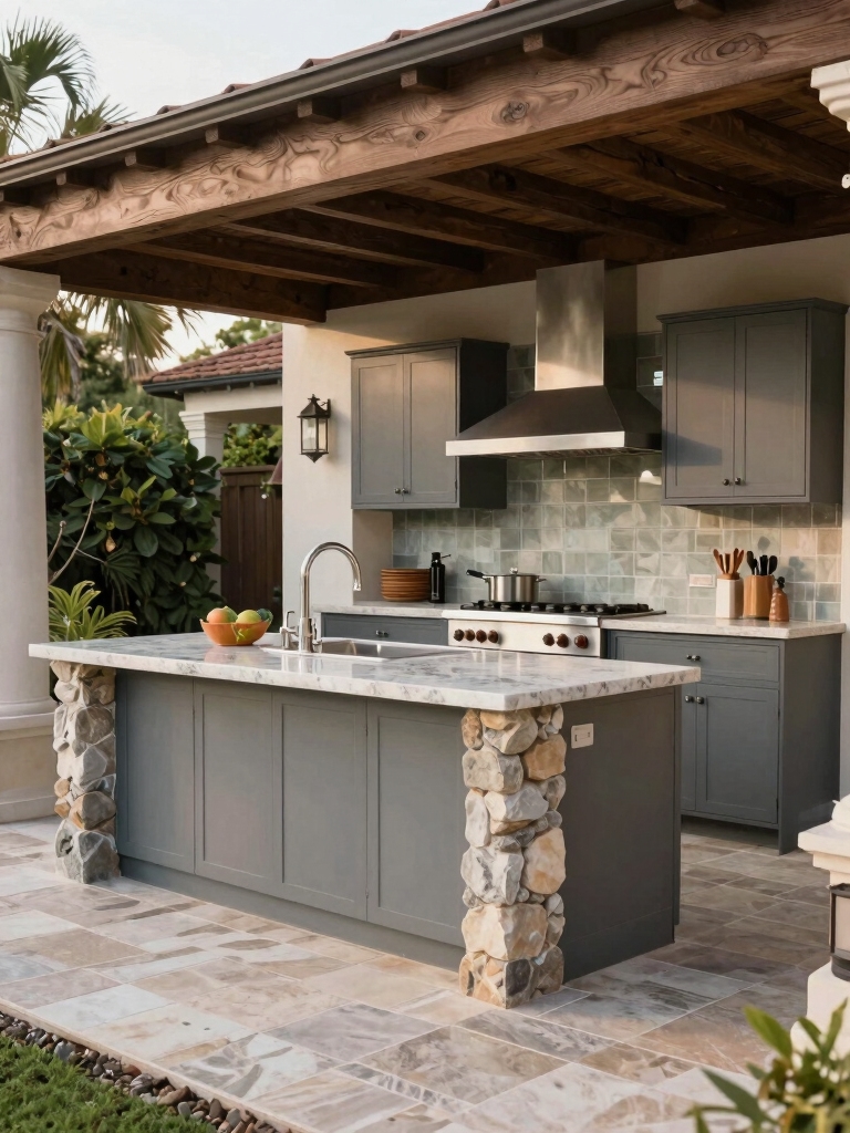 weatherproof outdoor kitchen surfaces