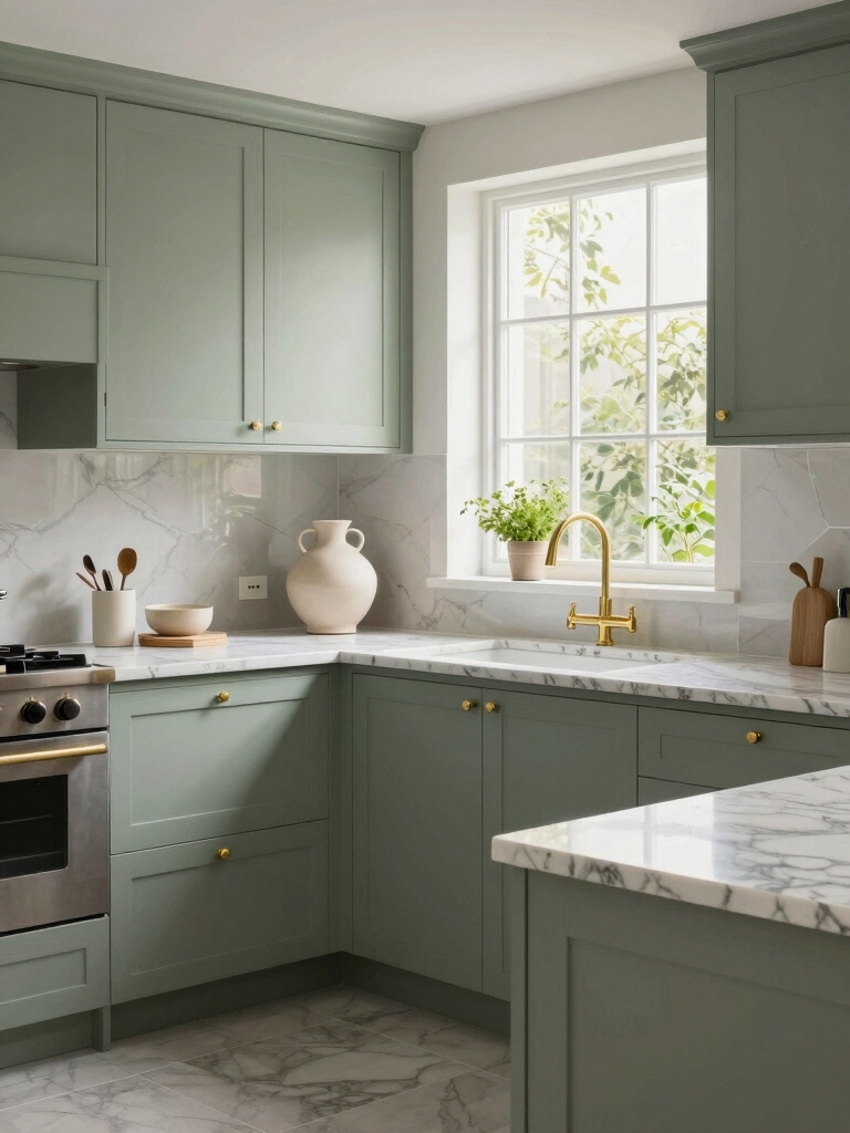 welcoming soft green tones