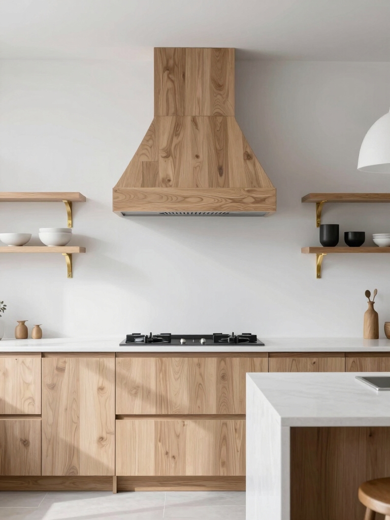 white walls warm wood