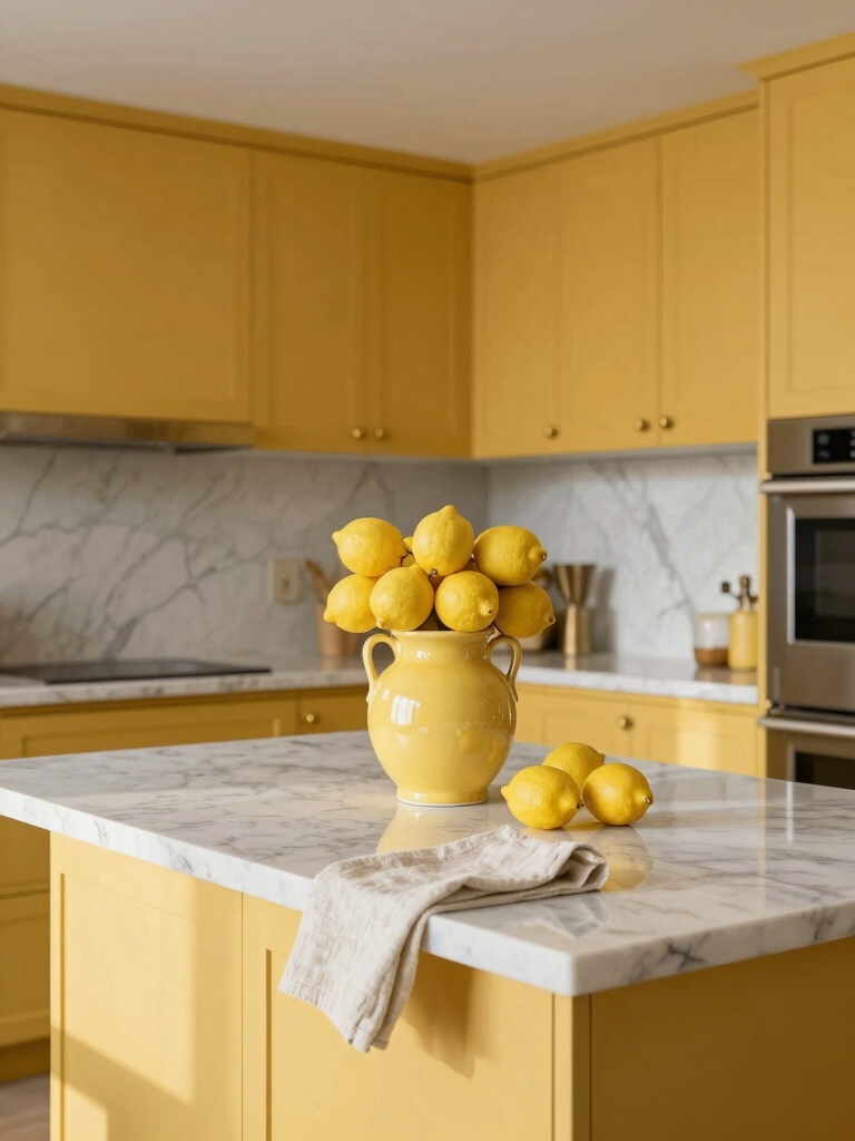 yellow energizes kitchen atmosphere